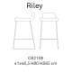 Sgabello Riley CB/2108 Connubia dimensioni