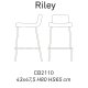 Sgabello Riley CB/2110 Connubia dimensioni