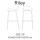 Sgabello Riley CB/2116 Connubia dimensioni