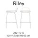 Sgabello Riley Soft CB/2110-A Connubia dimensioni