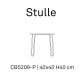 Tavolino Stulle CB/5209-P Connubia dimensioni