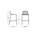Sgabello Summer Scab Design Dimensioni