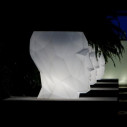 Adan sgabello tavolo 50x68x70 luminoso Vondom ambientazione