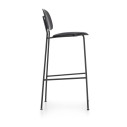 Sgabello cucina Tondina Infiniti nero rovere antracite lato