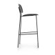 Sgabello cucina Tondina Infiniti nero rovere antracite lato