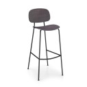 Sgabello cucina Tondina Infiniti nero rovere antracite