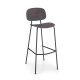 Sgabello cucina Tondina Infiniti nero rovere antracite