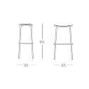 Sgabello Trick H.65 Scab dimensioni