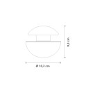 FontanaArte Sillaba Portable lampada da tavolo dimensioni