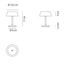 Sister Light Wi-Fi Mini Pro lampada da tavolo Nero perlato Zafferano dimensioni