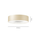 Skin Lampada da soffitto Axolight dimensioni