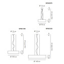 Skin Lampada a sospensione Axolight dimensioni