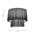 Skirt Doppia Lampada da soffitto Axolight dimensioni