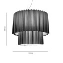 Skirt Doppia Lampada a sospensione Axolight dimensioni
