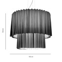 Skirt Doppia Lampada a sospensione Axolight dimensioni