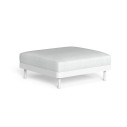 Slam Pouf Talenti Outdoor bianco-argento