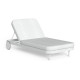 Slam Sunbed Talenti Outdoor bianco-argento