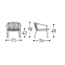 Smart Poltrona Lounge 247L Varaschin dimensioni