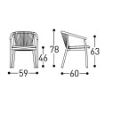 Smart Poltroncina 247P Varaschin dimensioni