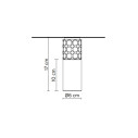 Smug PL334A Lampada a soffitto Ferroluce dimensioni