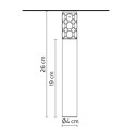 Smug PL334B Lampada a soffitto Ferroluce dimensioni