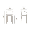 Soho Stool Grattoni dimensioni