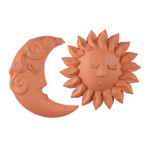 Magna Graecia Sole e Luna decorazione murale in terracotta