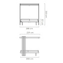 Soletto Letto da giardino Myyour dimensioni