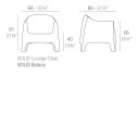 Solid Lounge Poltrona Vondom dimensioni