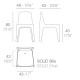 Solid Sedia Vondom dimensioni