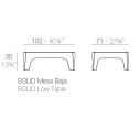 Solid Tavolino Vonsom dimensioni