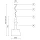 Lampada a sospensione Alibabig SE616V-INT Karman dimensioni