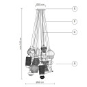 Lampada a sospensione Ceraunavolta SE134 1T 00D scheda tecnica