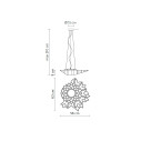 Lampada a sospensione Notredame SE130 4O INT scheda tecnica
