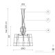 Lampada a sospensione Sisma SE112 1B INT Karman scheda tecnica