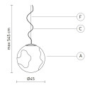 Lampada a sospensione Ululì - Ululà SE648PB-EXT Karman scheda tecnica