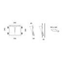 Spakko Zig 2371A Lampada a incasso a parete 9010 novantadieci dimensioni