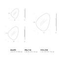 Specchio Stone T7529A Tonin Casa dimensioni