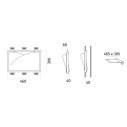 Spiraglio 2372B Lampada a incasso a parete 9010 novantadieci dimensioni