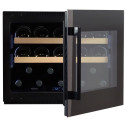 Dunavox Spirit-19 cantina vino 19 bottiglie integrata Full glass Nera dettaglio