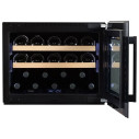 Dunavox Spirit-19 cantina vino 19 bottiglie integrata Full glass Nera dettaglio