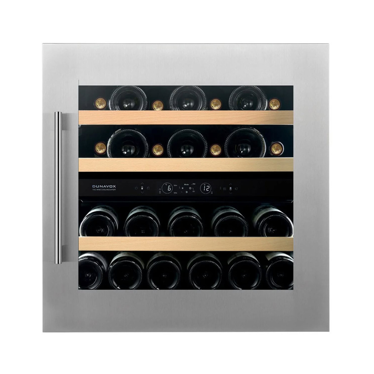 Dunavox Spirit-25cantina vino 25 bottiglie integrata Acciaio Inox