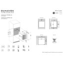 Dunavox Spirit-25 cantina vino 25 bottiglie integrata Full glass Nera Disegni di installazione