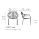 Spritz poltrona Vondom dimensioni