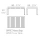 Spritz Tavolino 96x59x40 Vondom dimensioni