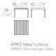 Spritz Tavolino 45x45x28 Vondom dimensioni