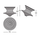 Spun Poltroncina roteante Magis dimensioni