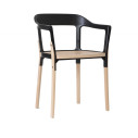 Steelwood Chair Sedia con braccioli in faggio naturale Magis vista