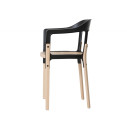 Steelwood Chair Sedia con braccioli in faggio naturale Magis vista