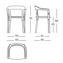 Steelwood Chair Sedia con braccioli in faggio naturale Magis dimensioni